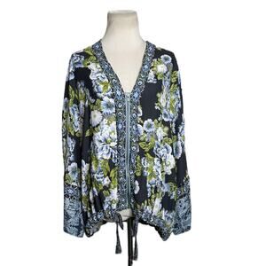 Free People Wildflower Cinched Kimono Jacket Size XS/S